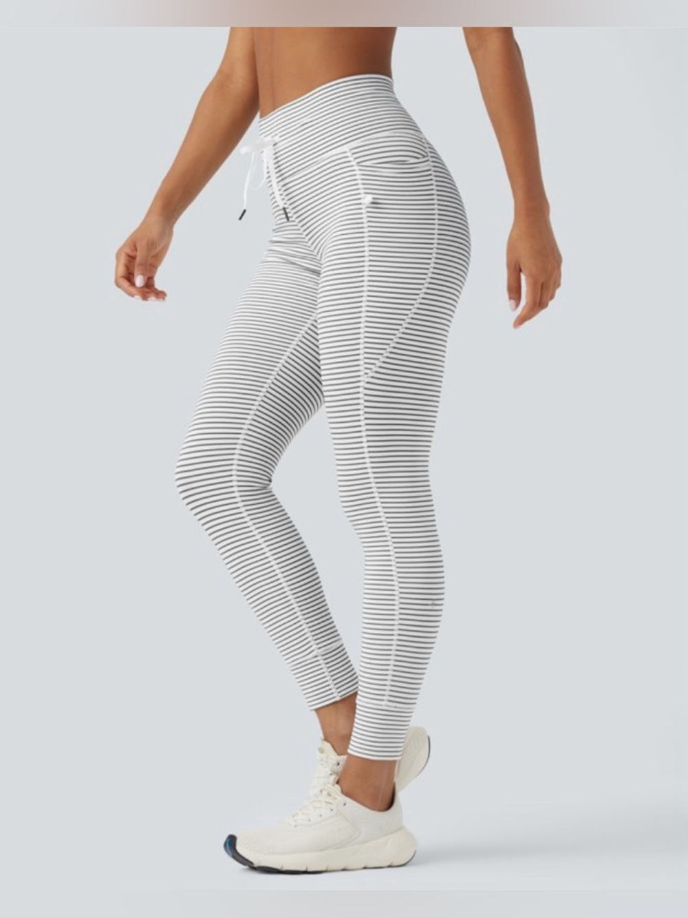 halara striped leggings with pockets